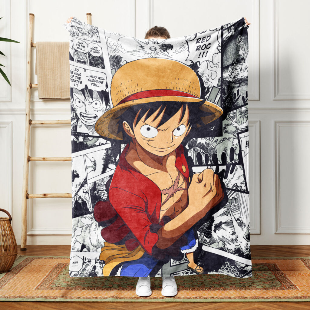 Comic One Piece Plush Throw Blanket