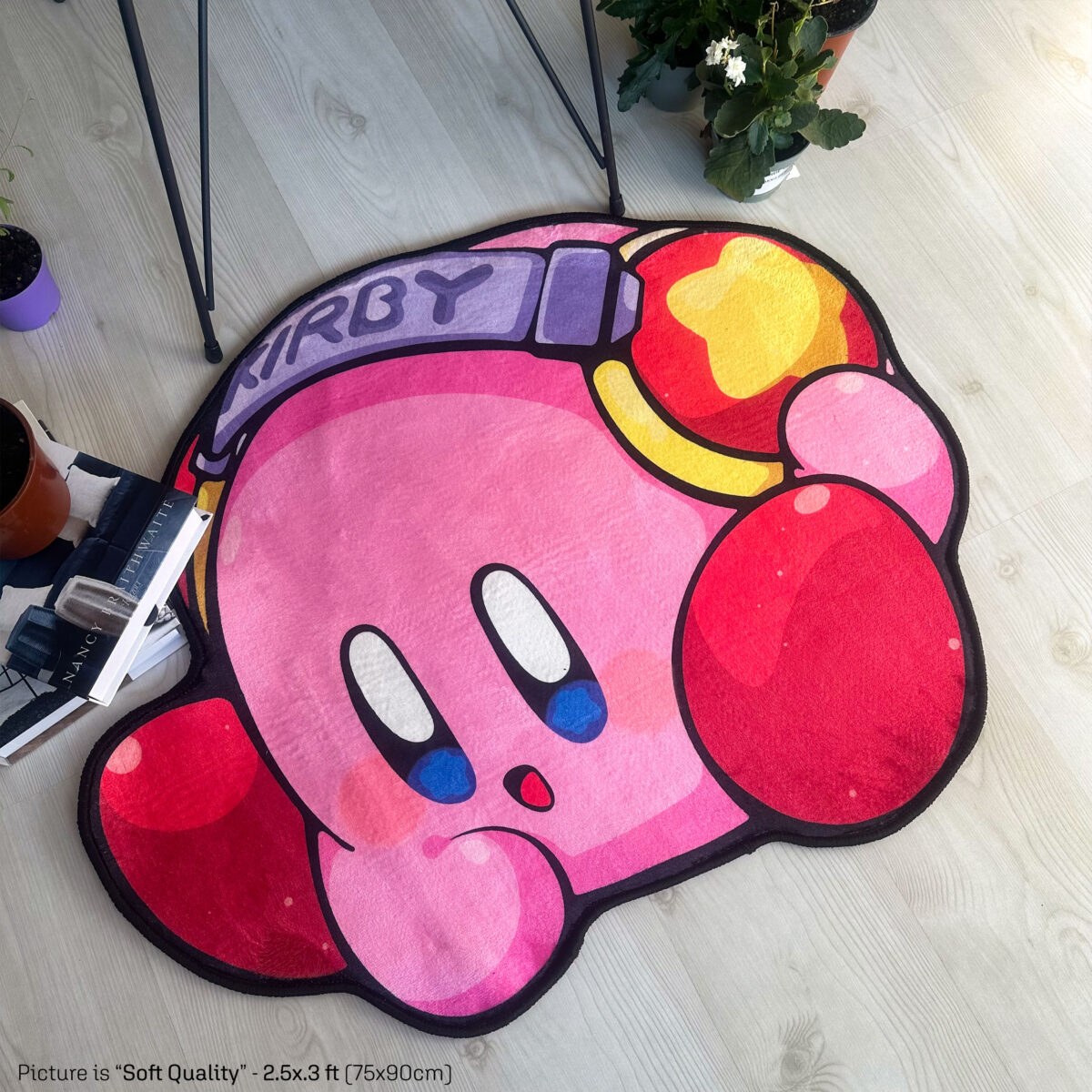 Gamer Kirby Kawaii Anime Girl Shaped Rug