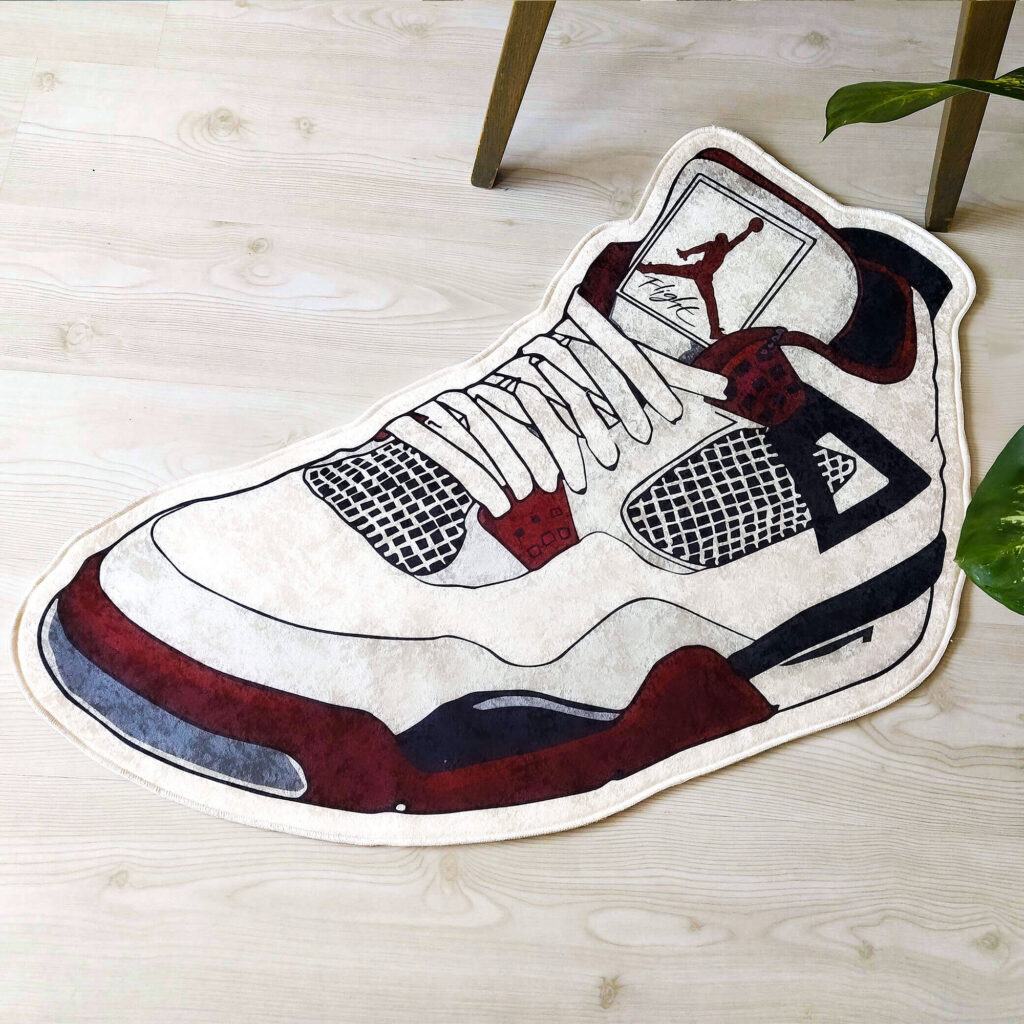 Retro Air Jordan 1 Sneaker Shaped Rug