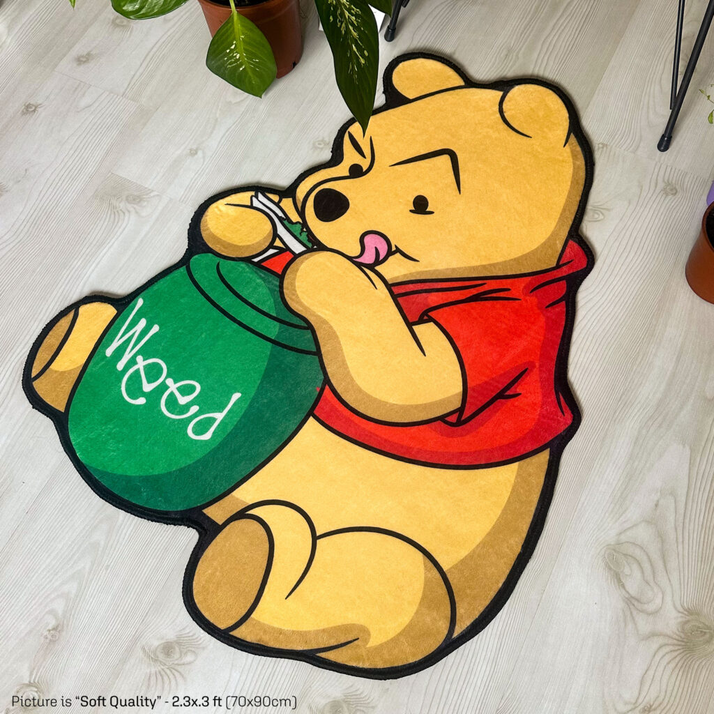 Winnie the Weed Wrappers Funny Shaped Rug