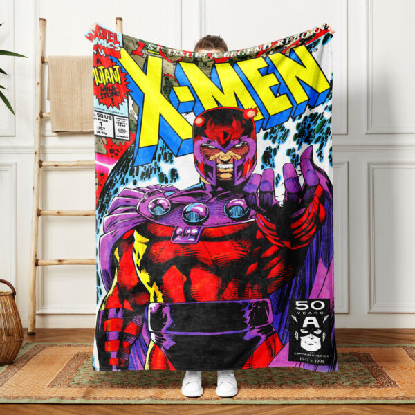 X-Men Marvel Comic Plush Throw Blanket
