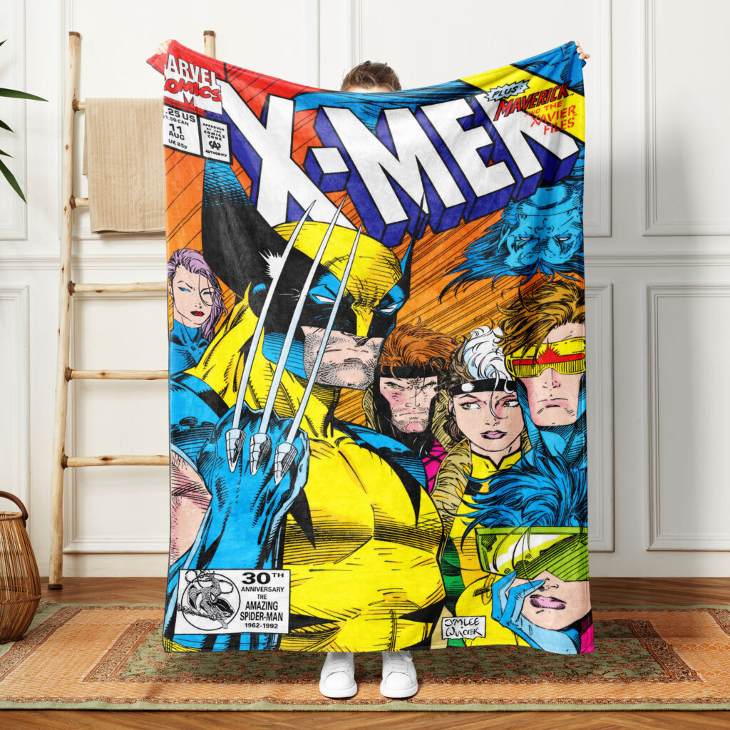 X-Men Wolverine Comic Plush Throw Blanket