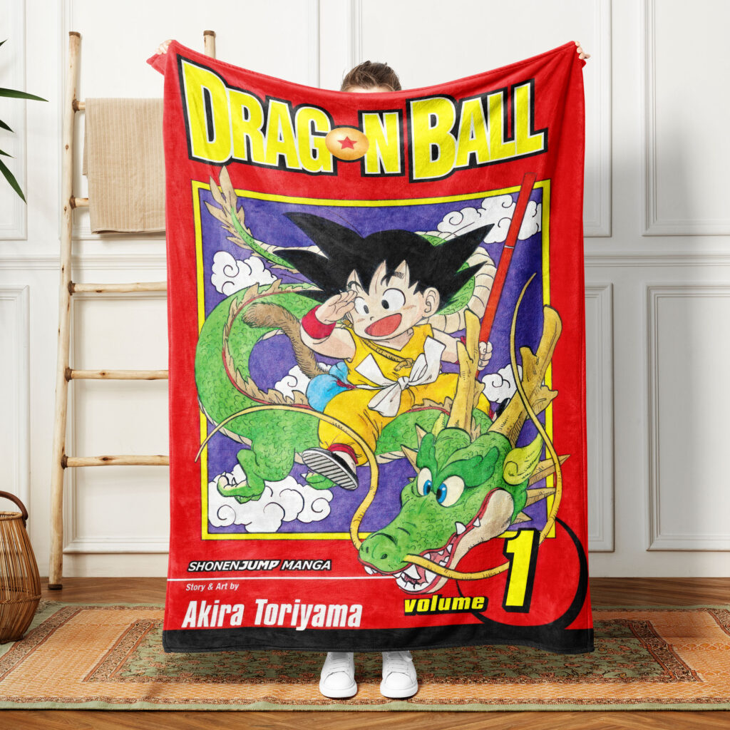 Dragon Ball Vol 1 Anime Bed Throw Blanket