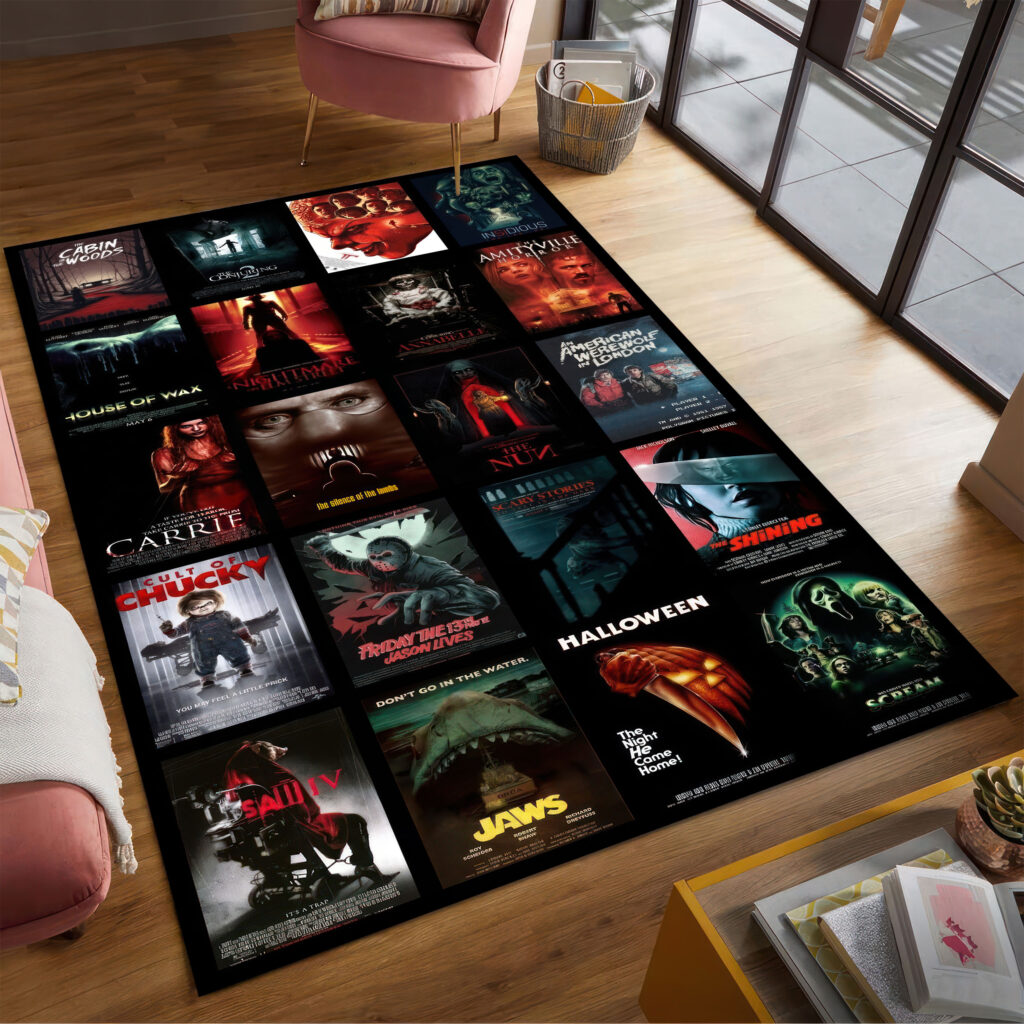 Horror Movie All Cover Area Rug