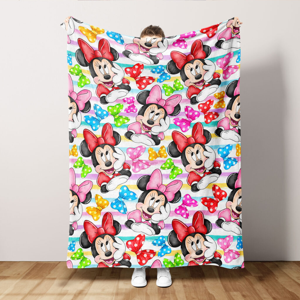 Minnie Mouse Baby Girl Bed Throw Blanket