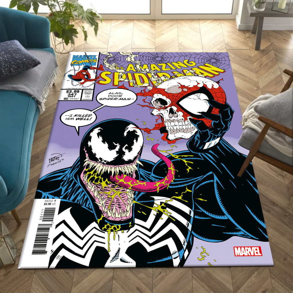 Venom Amazing Spiderman Area Rug